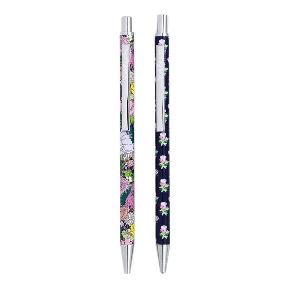 Vera Bradley Bloom Boom Metal Pen & Pencil Set Black Ink Pen Mechanical Pencil - Picture 1 of 4